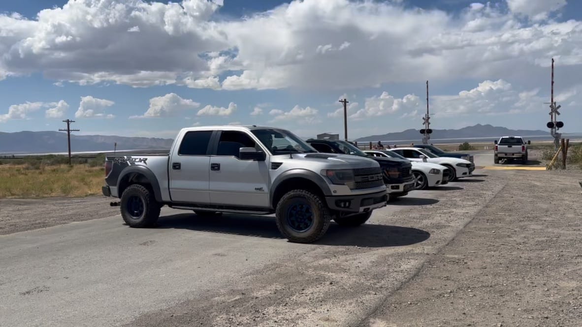 The RigTested Raptor on the salt flats