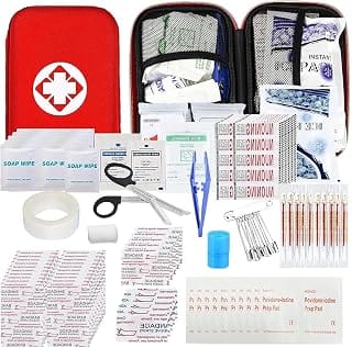 First Aid Kit 277PCS Car Home Camping Essentials Red Emergen