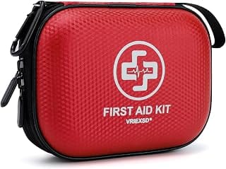 Mini First Aid Kit - 150 Piece Small Waterproof Hard Shell M