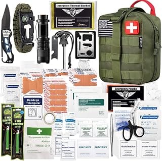 EVERLIT 250 Pcs Survival First Aid Kit | IFAK Outdoor Surviv