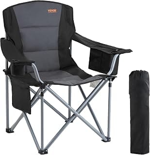 VEVOR Oversized Camping Folding Chair, Portable Heavy Duty O
