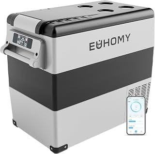 EUHOMY 59QT 12 Volt Refrigerator, -4℉~68℉ Portable Fridge fo