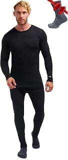 Merino.tech100% Merino Wool Base Layer Men Set - Thermal Und
