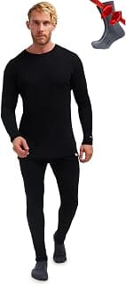 Merino.tech100% Merino Wool Base Layer Men Set - Thermal Und
