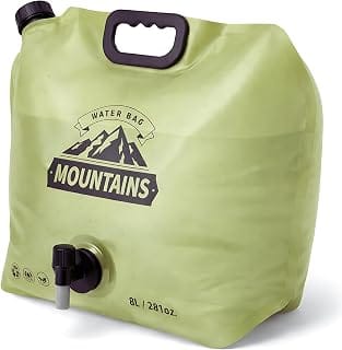 Camping Water Container 2 Gallon Collapsible Water Jug with
