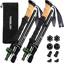 Trekology Trek-Z Cork Grip Collapsible Lightweight Hiking Tr