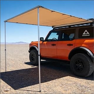 Vehicle Awning 8.2'x10' - Car Awning Roof Rack Pullout Sun S