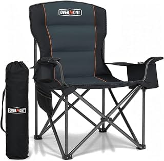 Overmont Oversized Camping Chair for Adults - 450 lb Fully P