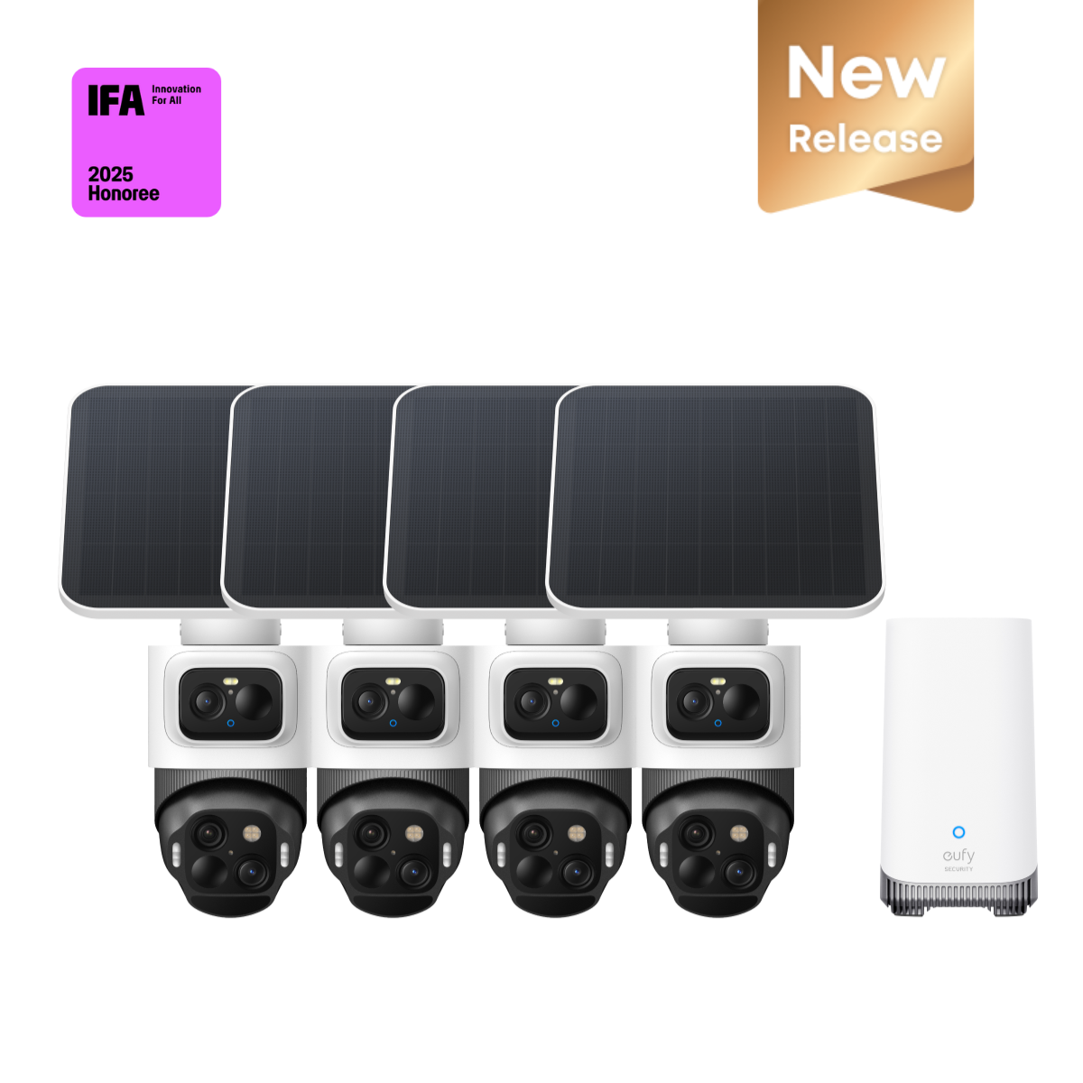 eufyCam S4 4-Cam Kit Aurora White